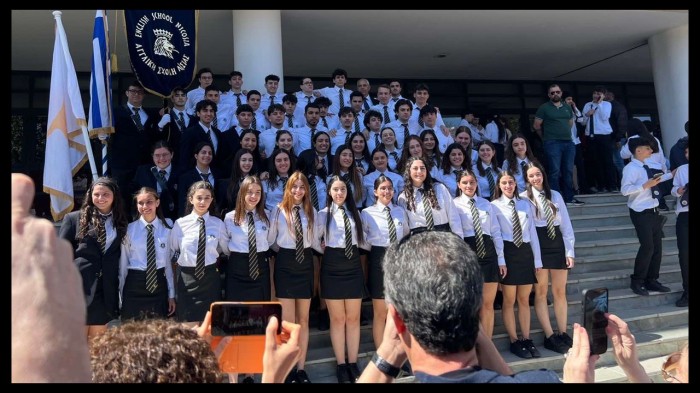 School's Proud Presence at the 25th March Nicosia Parade
